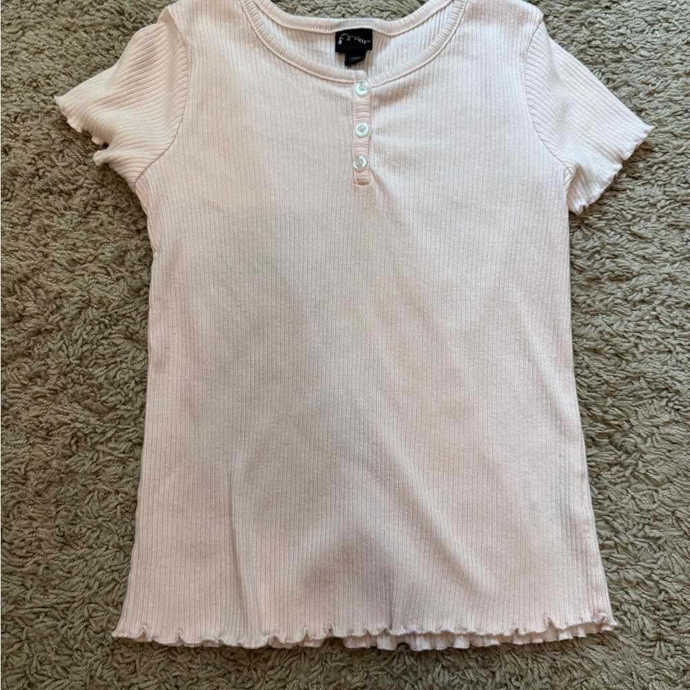 Art Class Pink Button Down Shirt